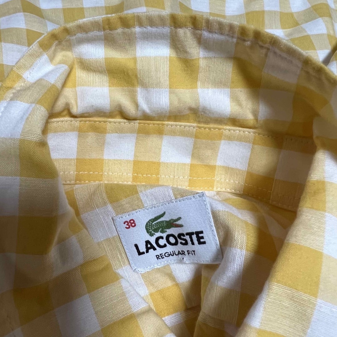 LACOSTE(ラコステ)のラコステ　チェック　レディース　シャツ レディースのトップス(シャツ/ブラウス(半袖/袖なし))の商品写真