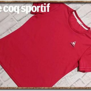 ルコックスポルティフ(le coq sportif)のルコックスポルティフ　刺繍入り半袖Tシャツ　赤(Tシャツ(半袖/袖なし))