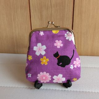 ねこちゃんのがま口財布(財布)