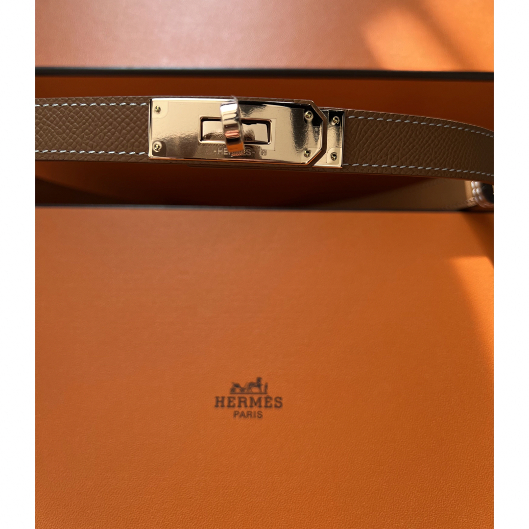 エルメス Hermes ケリーベルト ゴールドローズゴールド金具B刻印新品未使用
