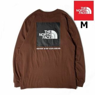 ザノースフェイス(THE NORTH FACE)のノースフェイス 長袖 Tシャツ US限定 ボックスロゴ(M)茶 180902(Tシャツ/カットソー(半袖/袖なし))