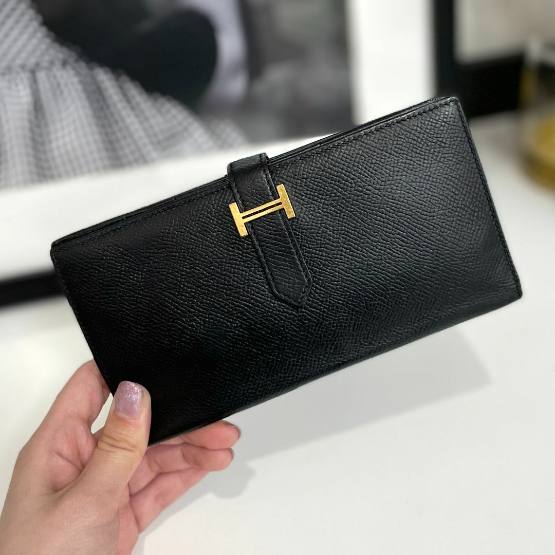 HERMES エルメス ベアンスフレ ヴェルソ ヴォーエプソン 長財布