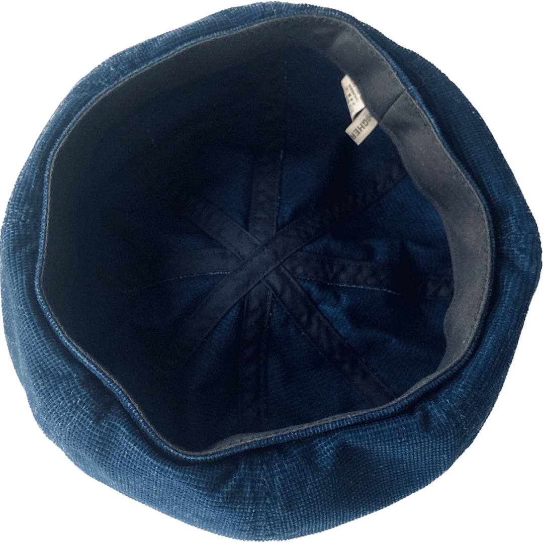 青のベレー帽（HIGHER） メンズの帽子(ハンチング/ベレー帽)の商品写真