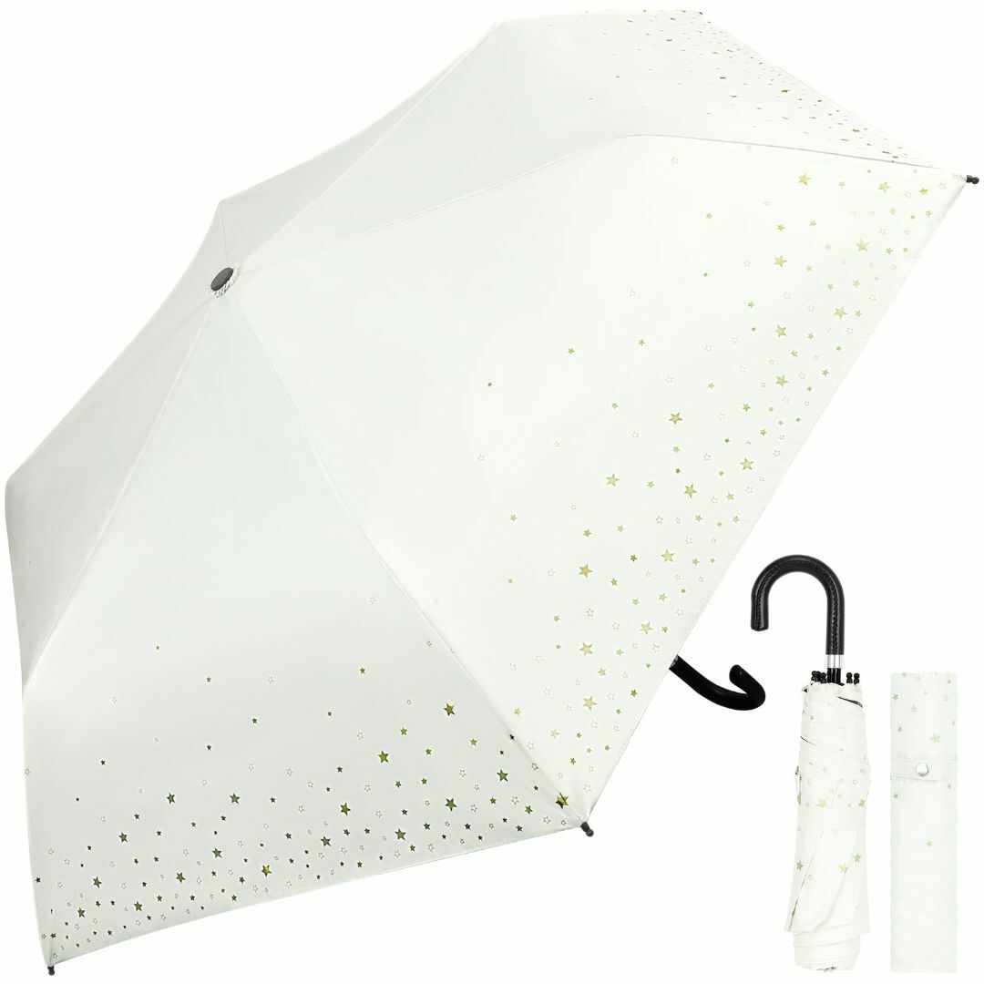 【色: ホワイト】【皮膚科医師監修】 日傘 uvカット 折りたたみ傘 遮光 【超