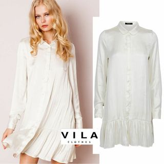 エイソス(asos)のインポート デンマークブランド VILA シャツワンピース(ひざ丈ワンピース)