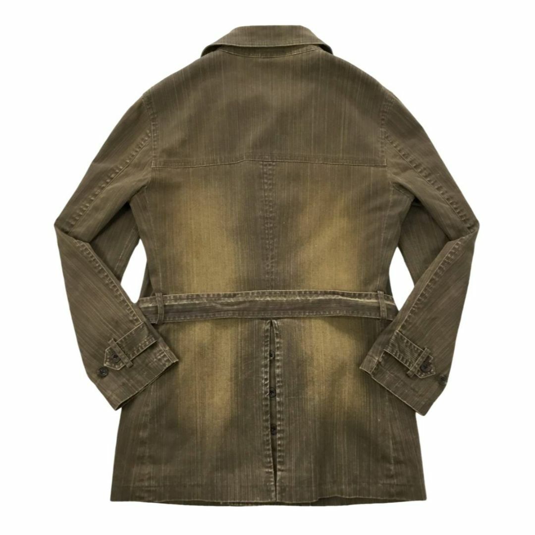 TORNADO MART(トルネードマート)のトルネードマート ウォッシュド加工 トレンチコート ブラウン メンズのジャケット/アウター(トレンチコート)の商品写真