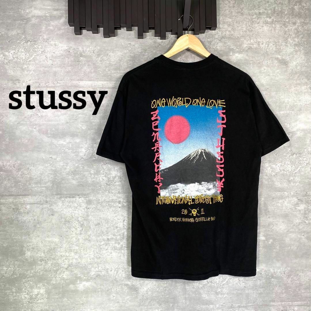『stussy』ステューシー (M) 和柄Tシャツ / 葛飾北斎 富士山