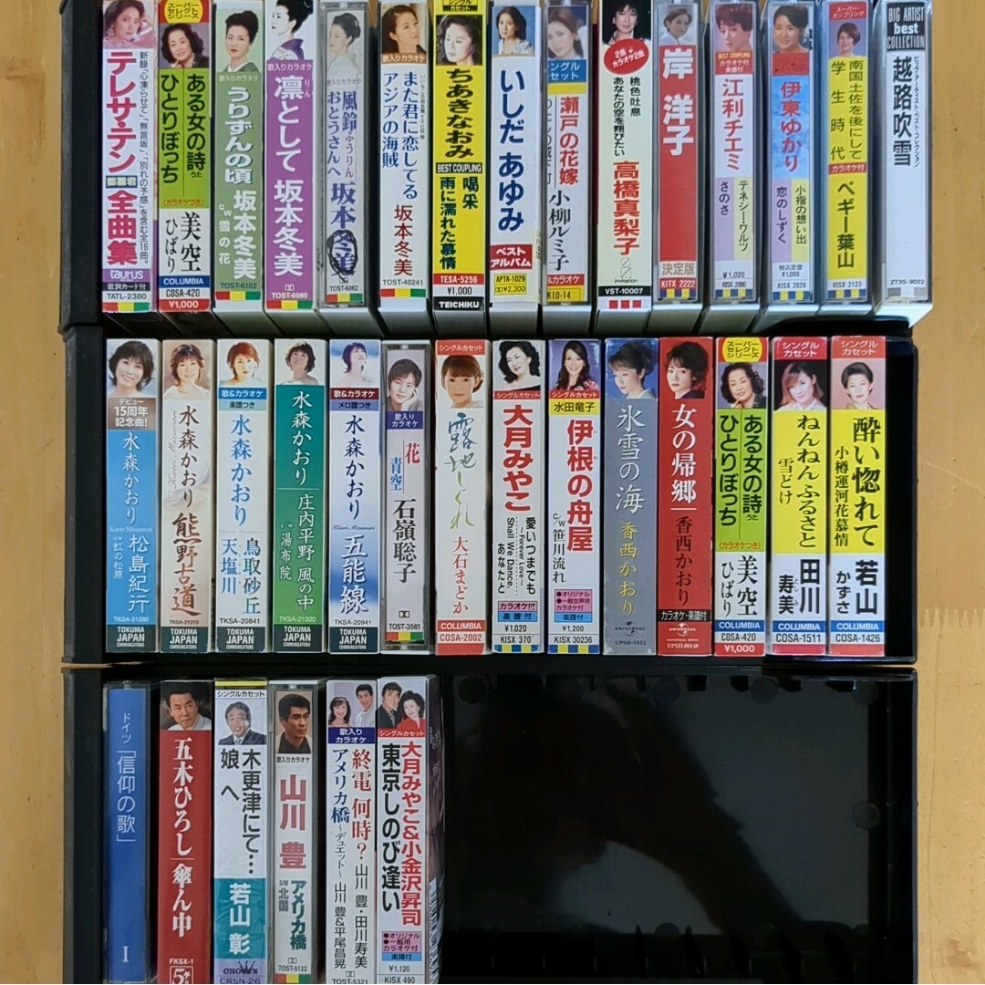 カセットテープ 演歌 昭和歌謡 カラオケ等34本
