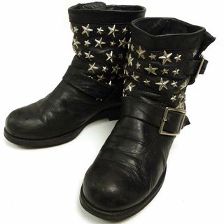 ジミーチュウ JIMMY CHOO バイカーブーツ BIKER II シューズ 靴 ブラック BIKERII SQM 0001