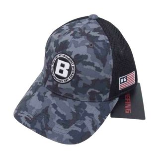 ブリーフィング(BRIEFING)のBRIEFING ブリーフィング BRG233M68 MENS CAMO PRINT MESH CAP カモ メッシュ キャップ 帽子 ブラック系 FREE【新古品】【未使用】【中古】(キャップ)