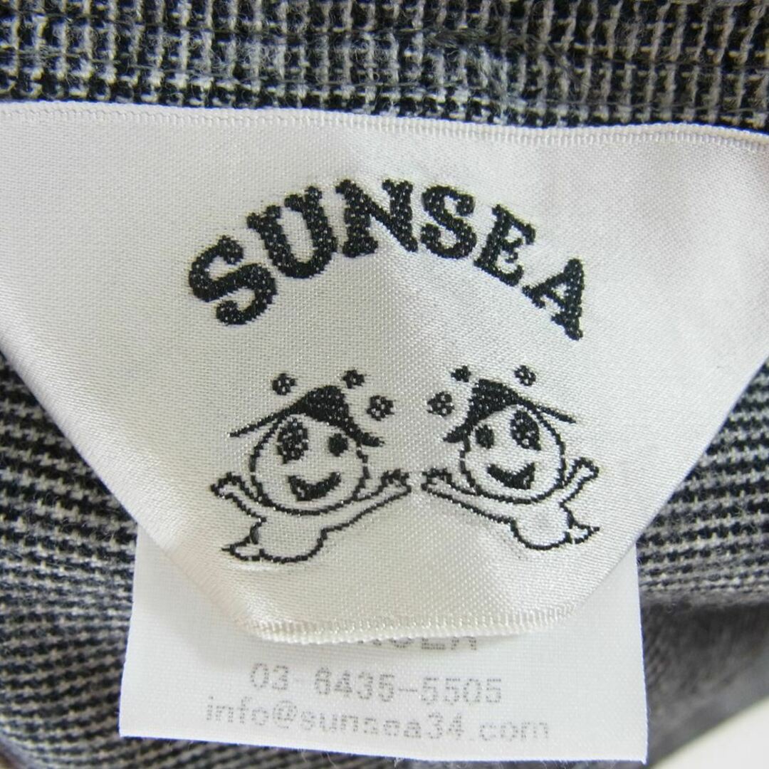 SUNSEA サンシー 19AW 19A42 N.M BRUSHED PANTS ウール スラックス グレー ブラック系 2【新古品】【未使用】