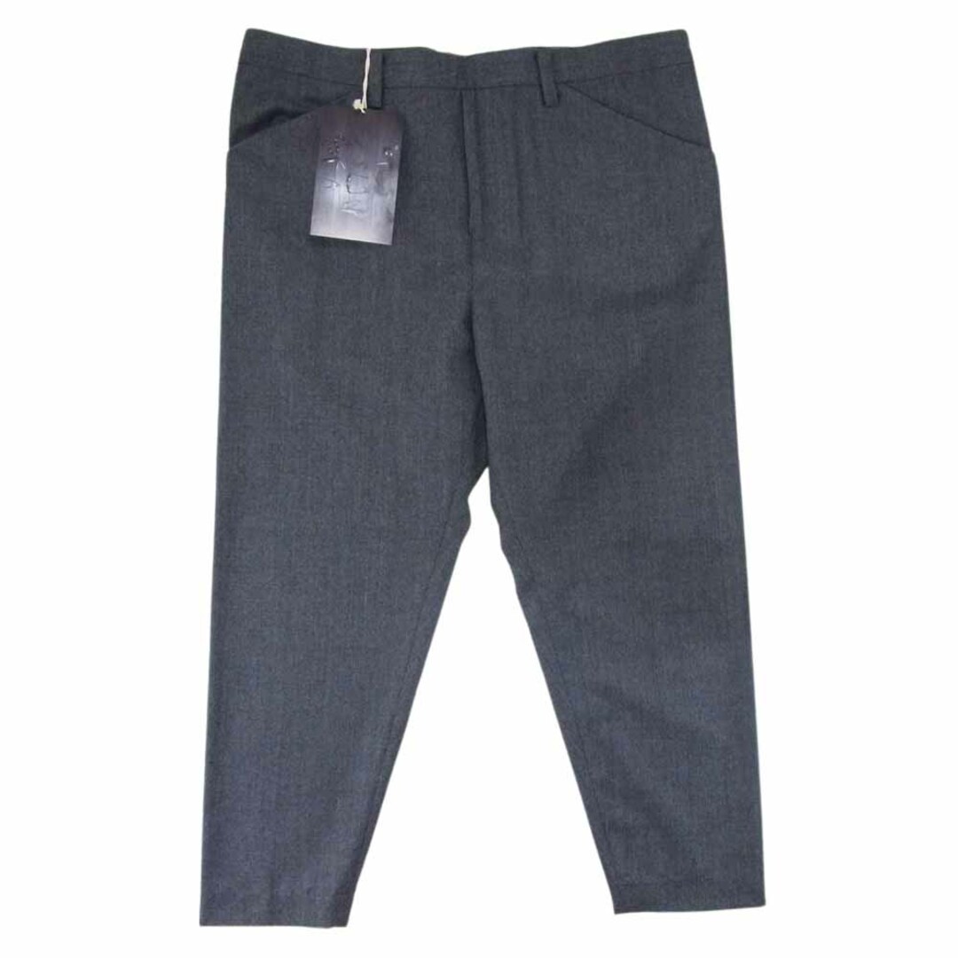 SUNSEA サンシー 19AW 19A42 N.M BRUSHED PANTS ウール スラックス チャコール ブラック チャコール系 2【新古品】【未使用】