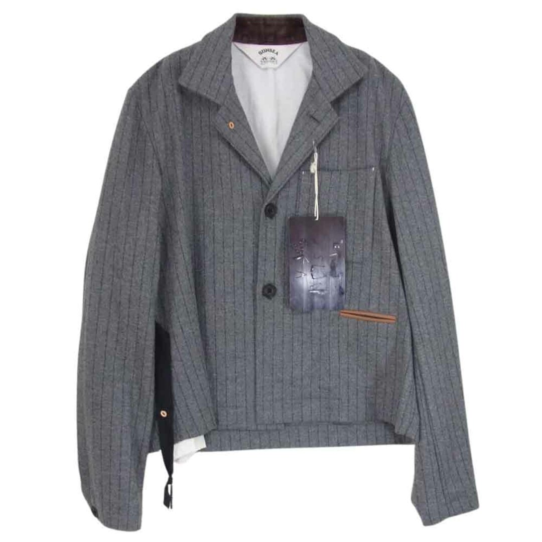 SUNSEA サンシー 19AW 19A31 PENCIL STRIPE JACKET ウール ペンシル ストライプ ジャケット グレー系 2【新古品】【未使用】