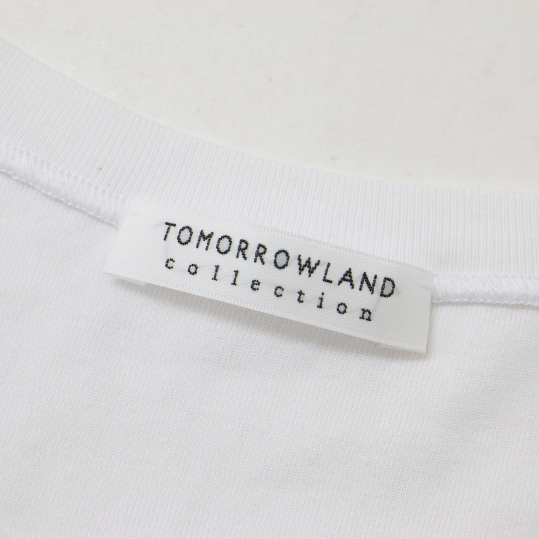 TOMORROWLAND(トゥモローランド)のTOMORROWLAND collection トゥモローランド コレクション カットソー Tシャツ プルオーバー 23春夏 ホワイト 白 S(9号) 定番 クルーネック ラウンドネック 半袖 シンプル ベーシック コットン 綿 無地 大人 きれいめ ブランド【レディース】【中古】【美品】 レディースのトップス(Tシャツ(半袖/袖なし))の商品写真