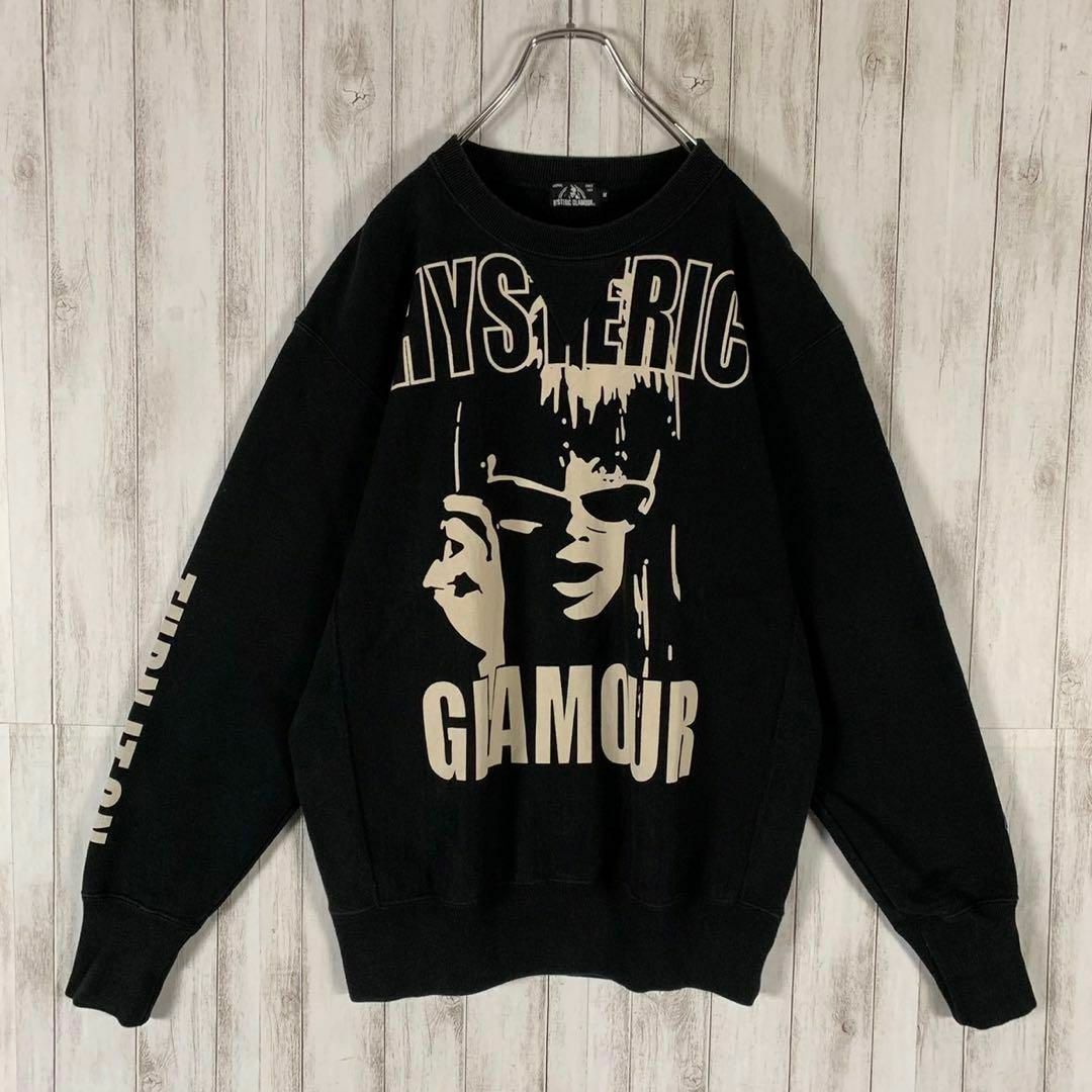 希少デザイン】HYSTERIC GLAMOUR スウェット ネイビー 悪魔 L-