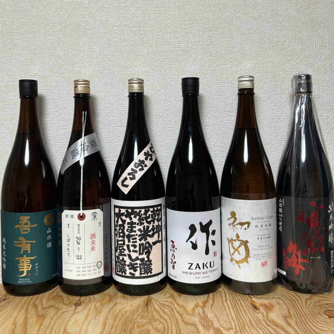 No.12   6本セット　純米大吟醸　荷札酒 酒未来 しぼりたて　他5本