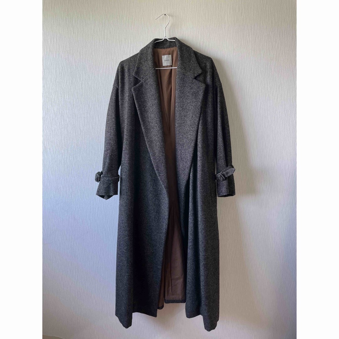 アメリヴィンテージ TWEED MANNISH OVER COAT ロングコートレディース