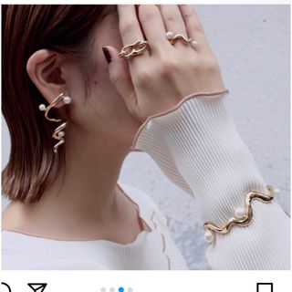 ソワリー(Soierie)のSoierie ソワリー　Bogen pearl bangle (リング(指輪))