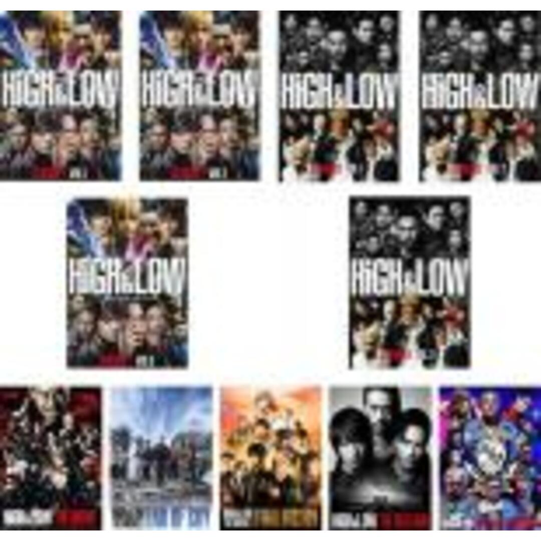 全巻セットDVD▼HiGH & LOW(11枚セット)TV版 SEASON1 全3巻、SEASON2 全3巻 + THE MOVIE、2、3 + THE RED RAIN + THE MIGHTY WARRIORS▽レンタル落ち