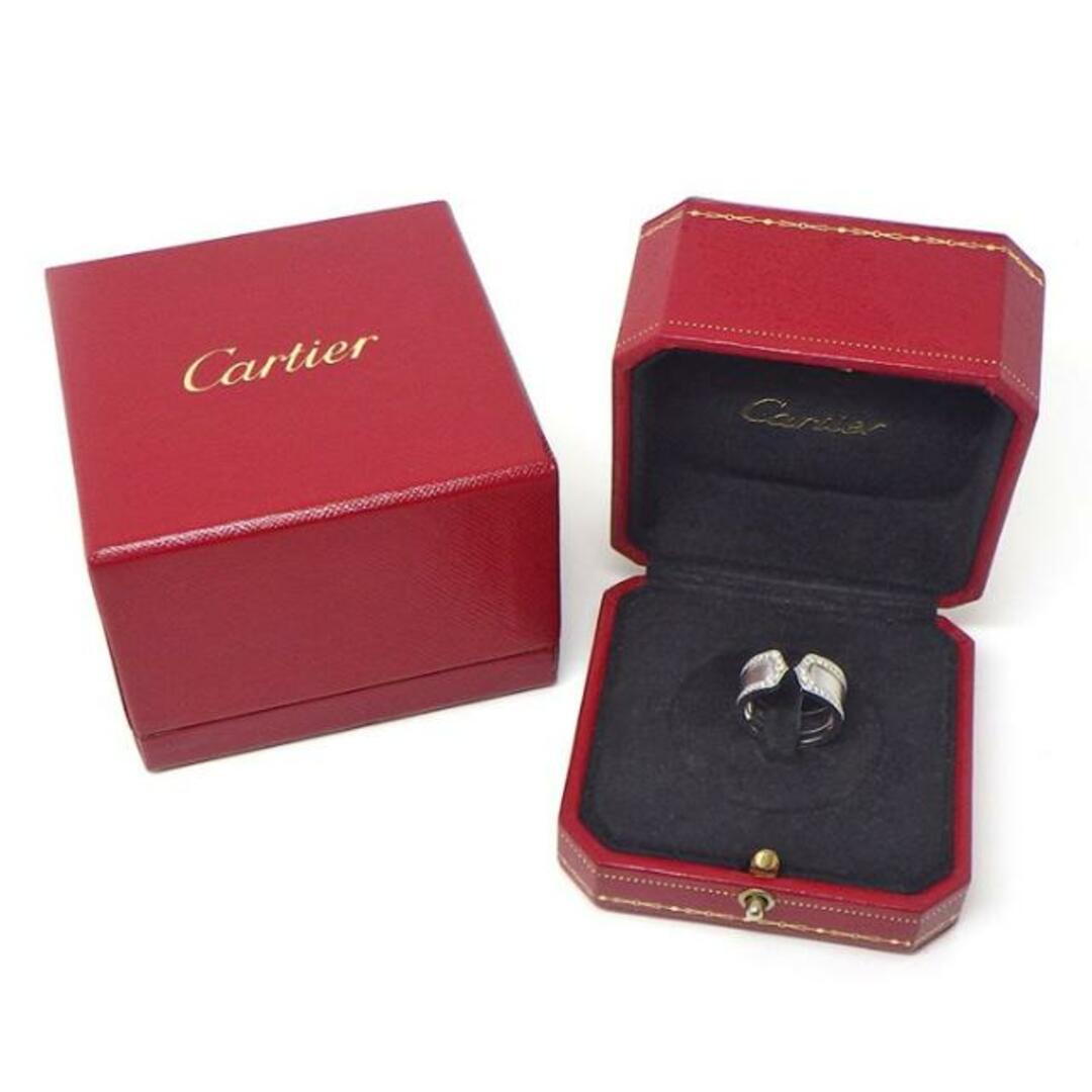 カルティエ Cartier リング C2 2C LM フル サークル エッジ ダイヤモンド K18WG 10号 / #50