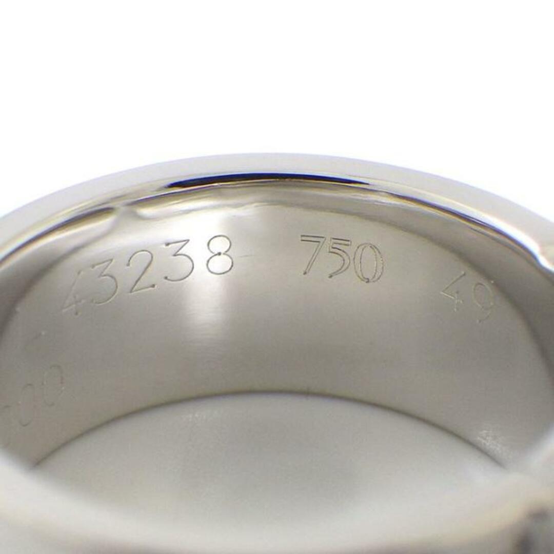Cartier(カルティエ)のカルティエ Cartier リング C2 2C 2000年限定モデル ハッピーバースデー ロゴ ダイヤモンド K18WG 9号 / #49 【中古】 レディースのアクセサリー(リング(指輪))の商品写真