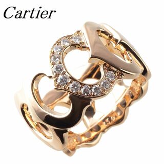 カルティエ(Cartier)のカルティエ ダイヤ リング Cドゥカルティエ #54 750YG 1モチーフダイヤ 保証書(1999年) 箱 Cartier【13300】(リング(指輪))