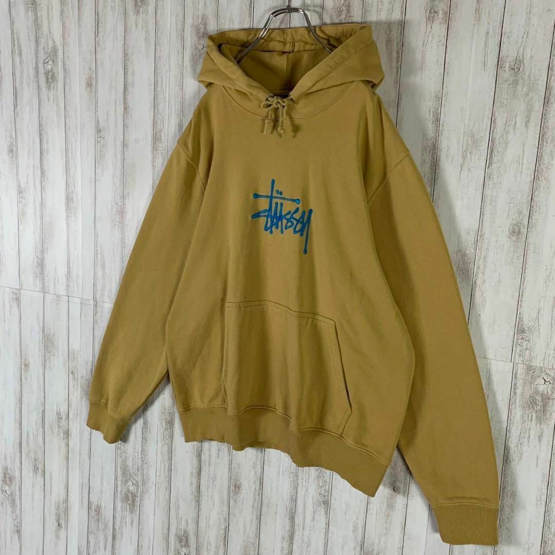 STUSSY - 【超希少カラー】STUSSY センター 刺繍ロゴ 希少 パーカー 即