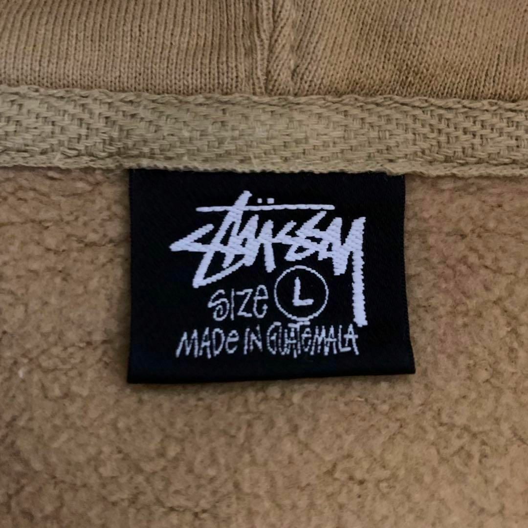 【超希少カラー】STUSSY センター 刺繍ロゴ 希少 パーカー 即完売モデル