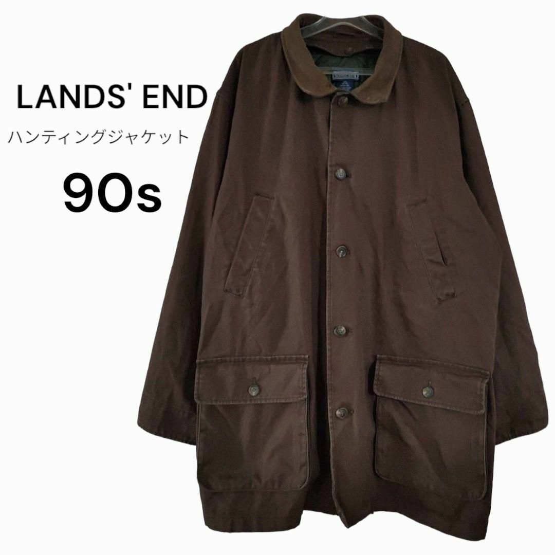 LANDS’END　ランズエンド　ハンティングジャケット　90s　ダック地