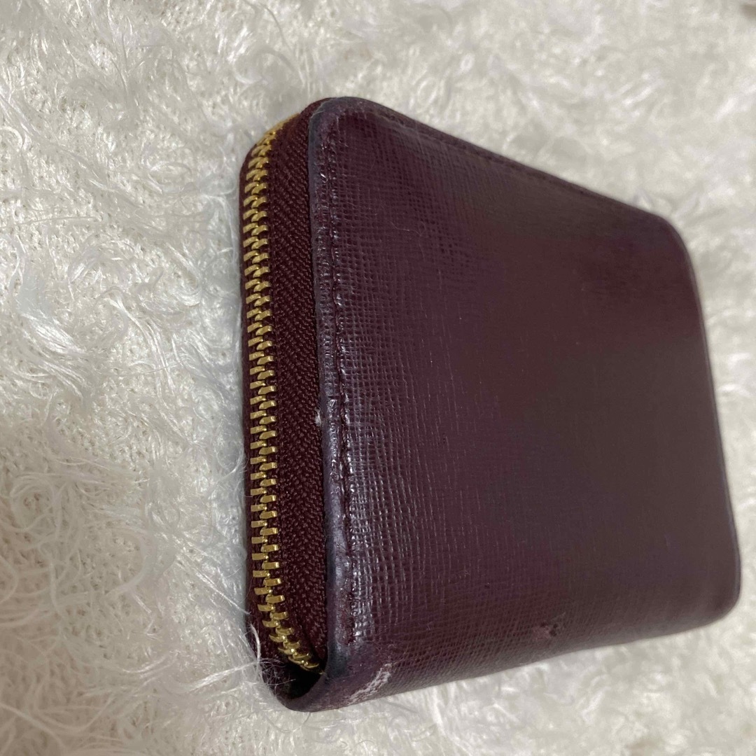 FURULA 財布 ワインレッド ゴールド 二つ折り フルラ