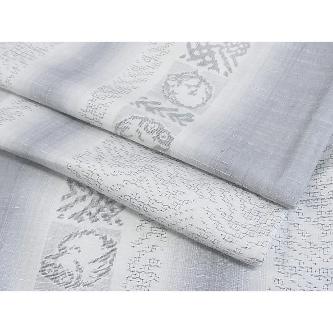 平和屋-こころ店■上質な紬 亀甲文 着丈157cm 裄丈63cm 正絹 逸品 未使用 B-oa5990