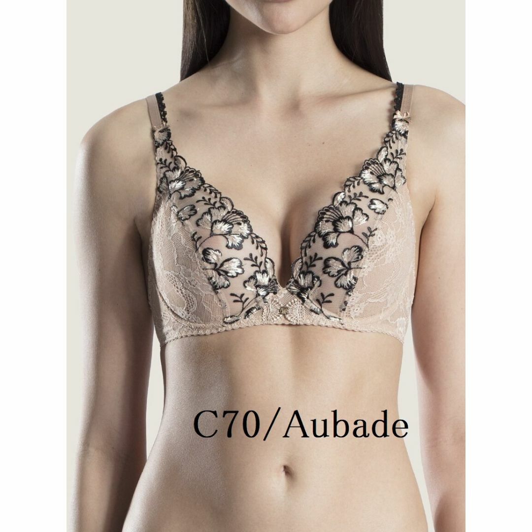 C70☆オーバドゥAubade フランス海外高級ランジェリー ベージュ | フリマアプリ ラクマ