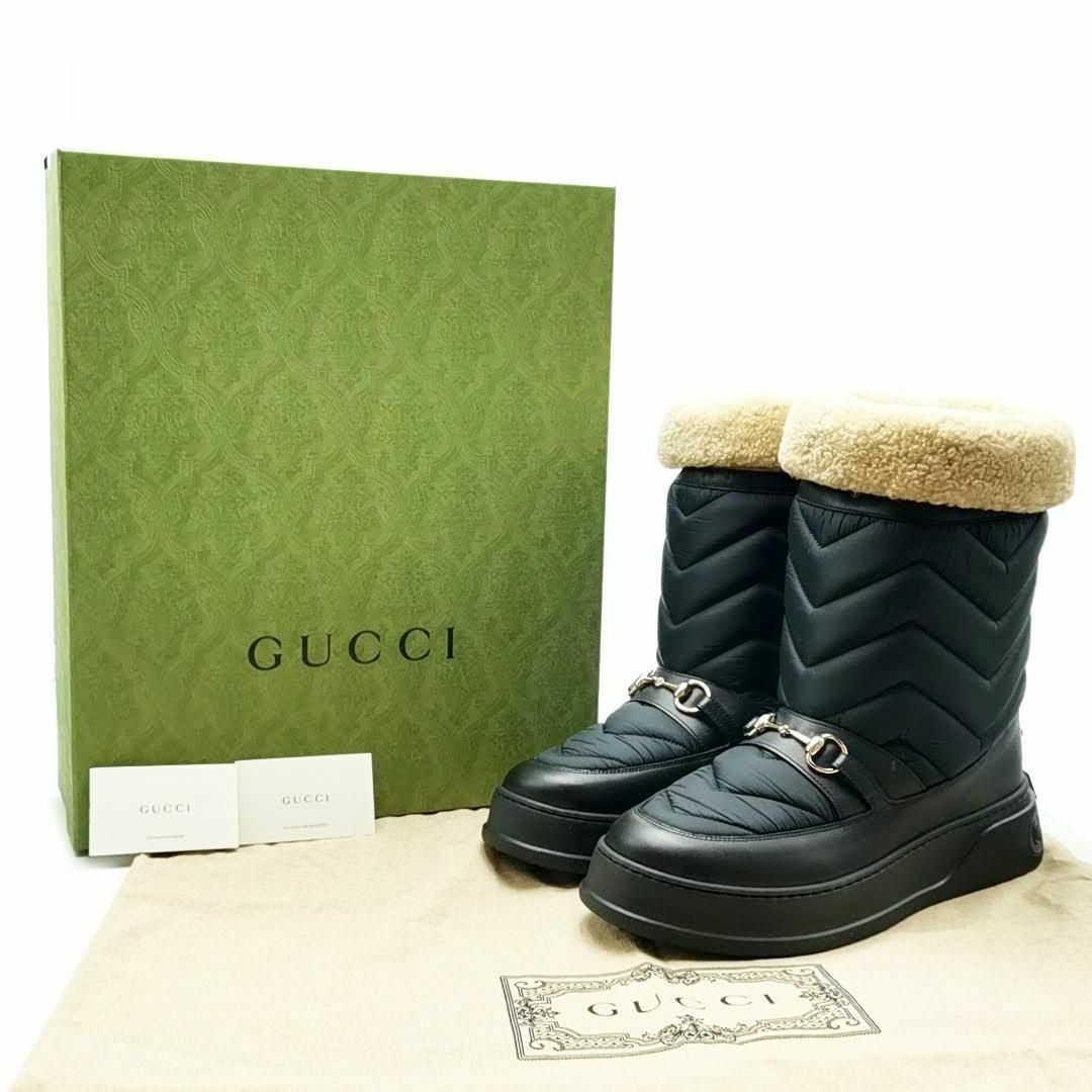 Gucci(グッチ)の超美品 グッチGUCCI スノーブーツ シェブロンブーツ 03-23091307 メンズの靴/シューズ(ブーツ)の商品写真