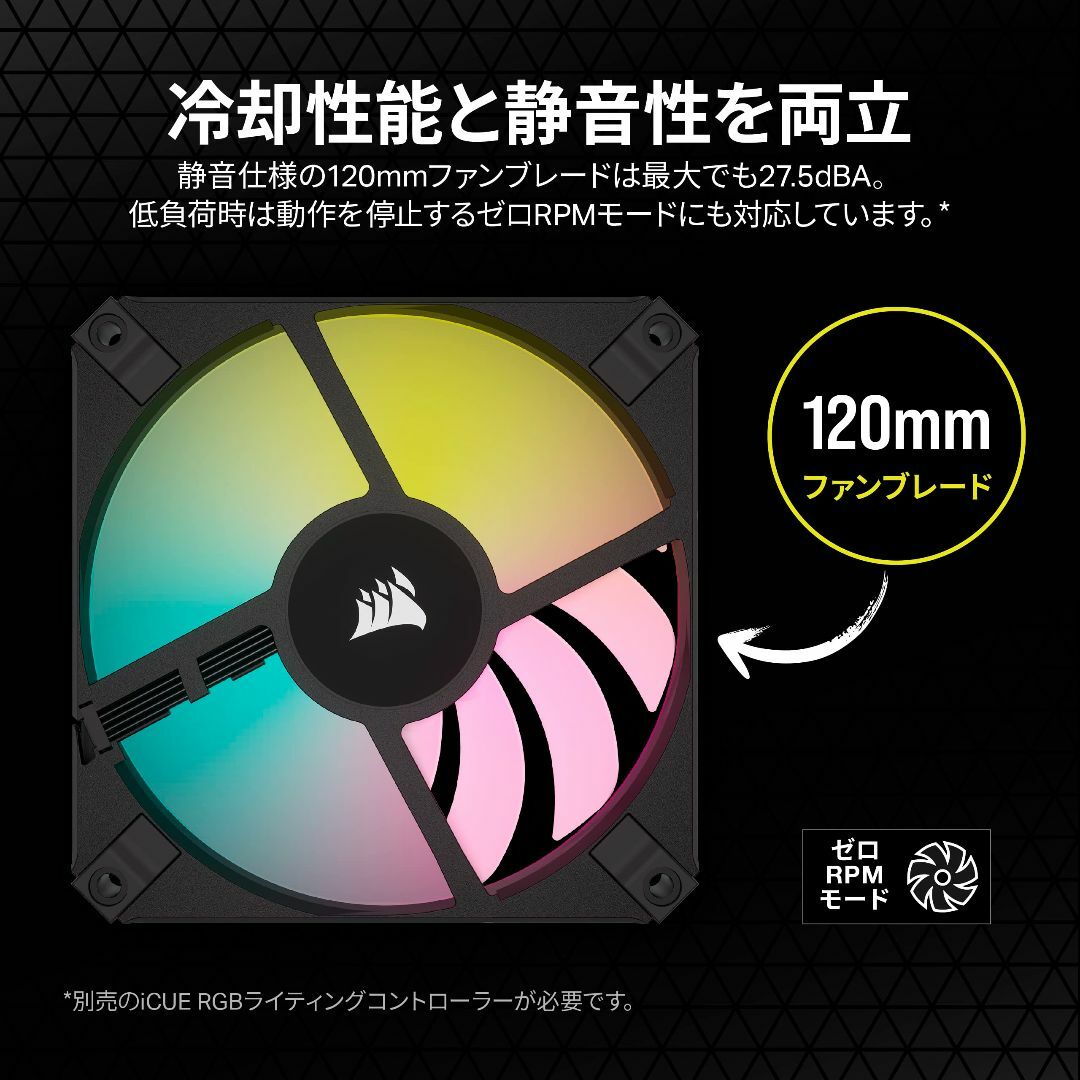 【新着商品】CORSAIR AF120 SLIM Black 120mm PWM 5