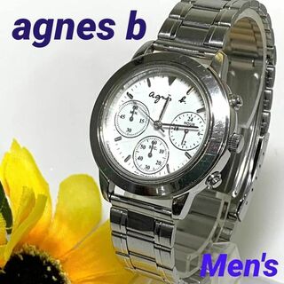 アニエスベー(agnes b.)の458 agnes b アニエスベー メンズ 腕時計 電池交換済 クオーツ式(腕時計(アナログ))