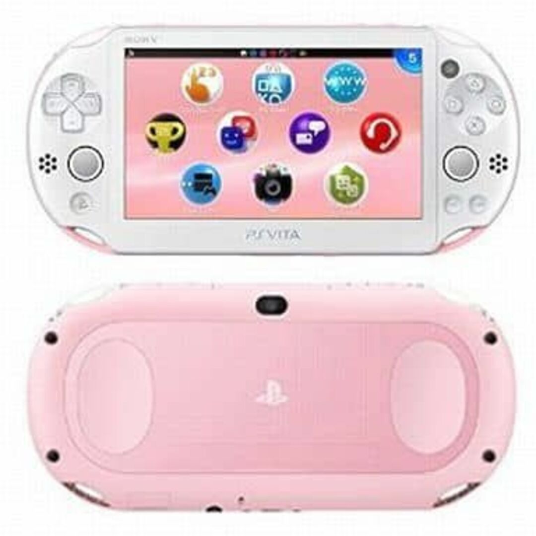 PlayStation Vita(プレイステーションヴィータ)のPlay station vita PCH-2000 ライトピンク エンタメ/ホビーのゲームソフト/ゲーム機本体(携帯用ゲーム機本体)の商品写真