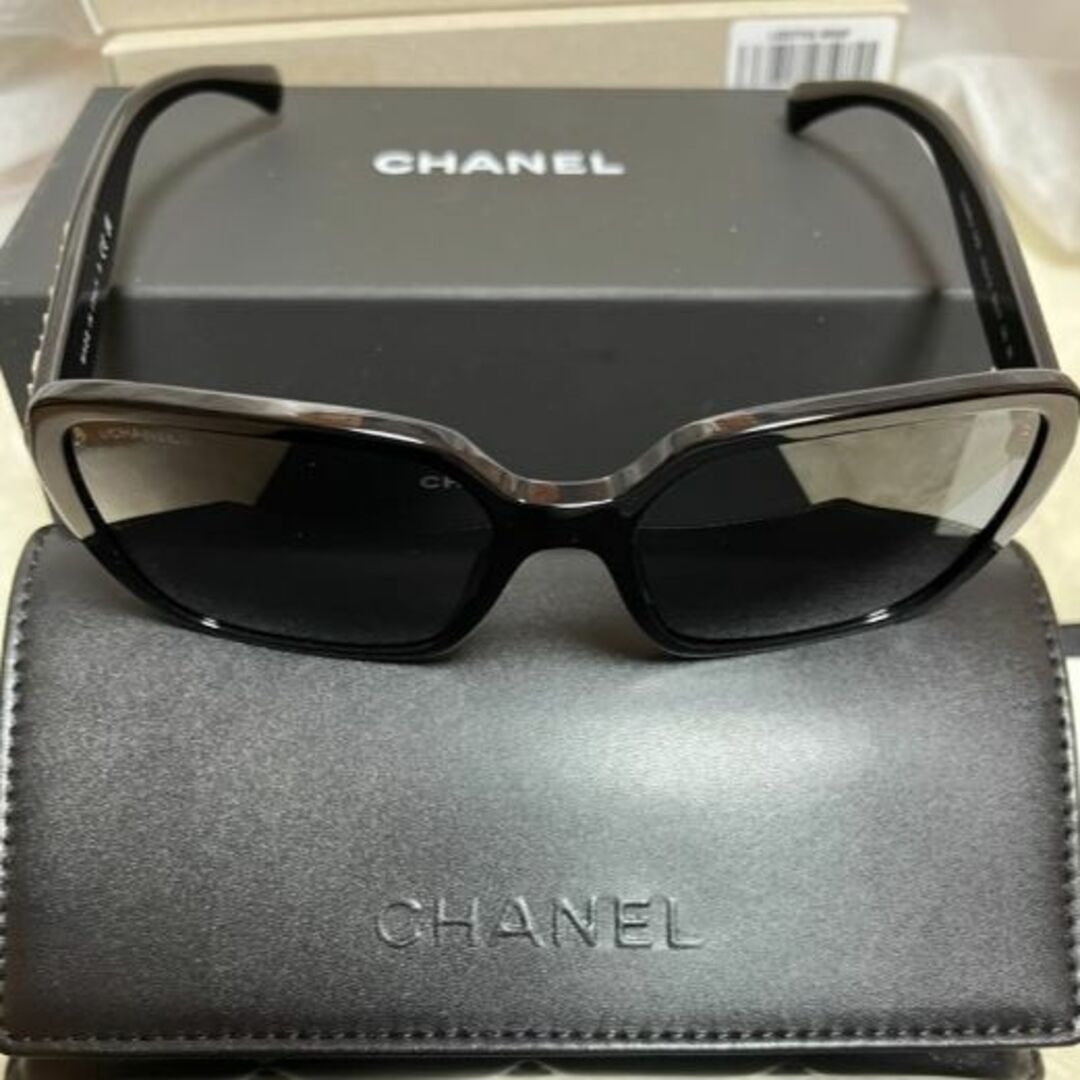 匿名配送★CHANEL スクエア サングラス 5408 C622レンズ高さ49mm