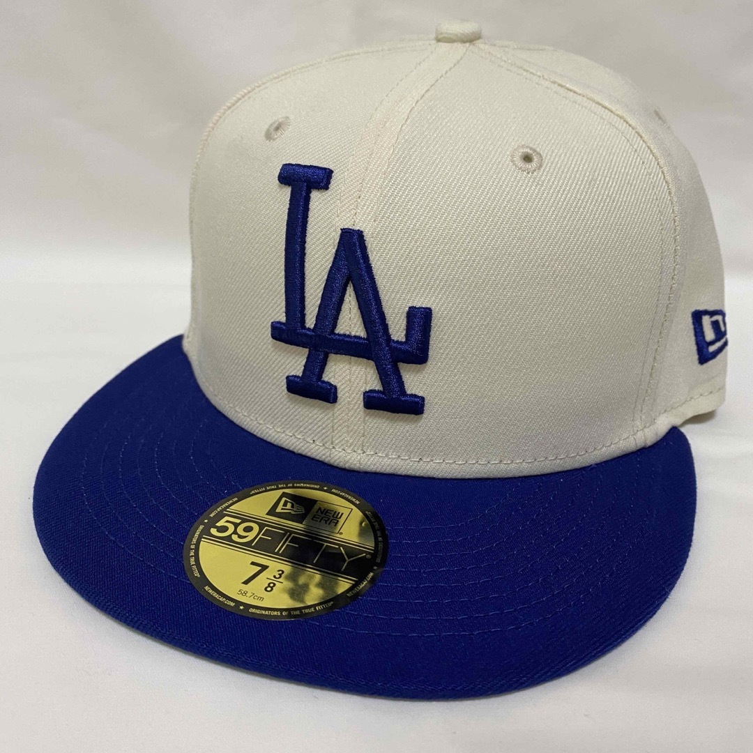 NEW ERA - 海外限定 NEWERA LA ドジャース 2トーン キャップ 7 3/8の