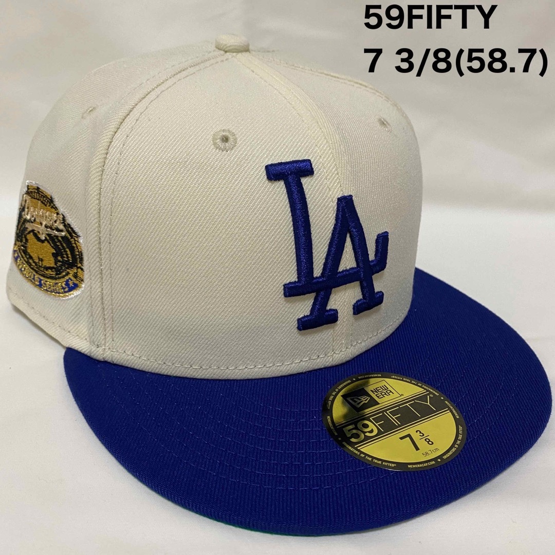 NEW ERA - 海外限定 NEWERA LA ドジャース 2トーン キャップ 7 3/8の