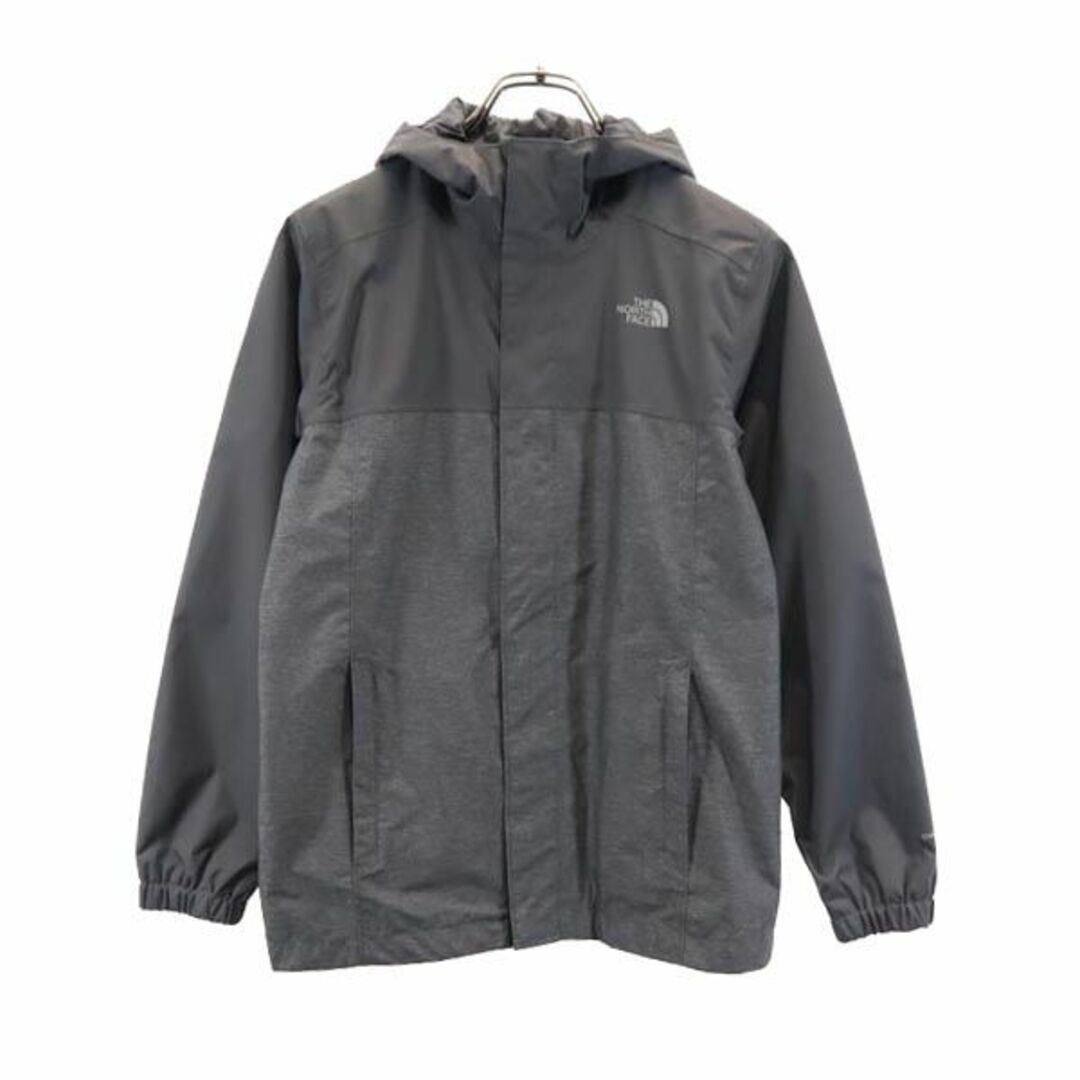 ノースフェイス アウトドアジャケット M（10/12） グレー系 THE NORTH FACE ロゴ キッズ   【230919】