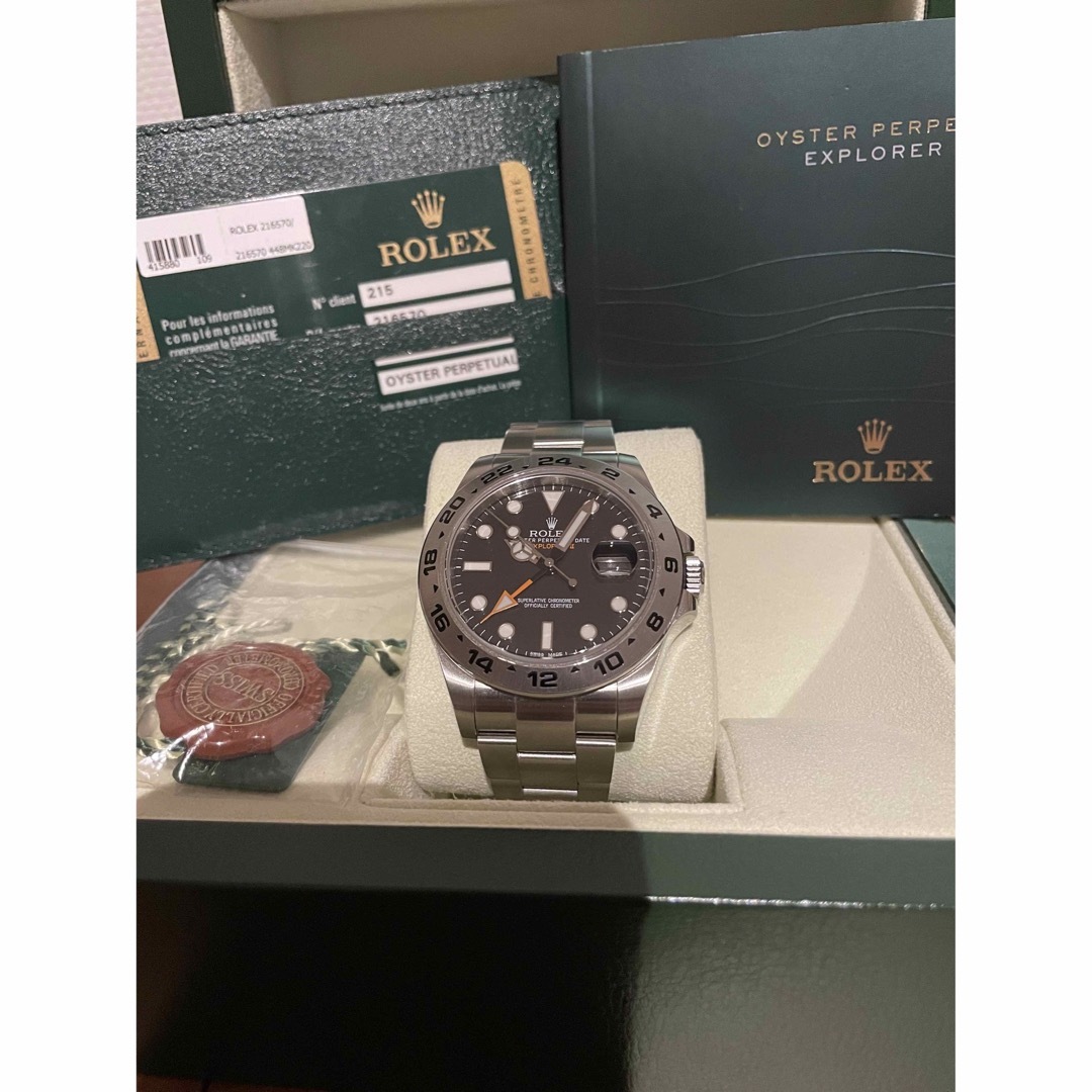 ①ROLEX エクスプローラーⅡ 216570 黒 本体