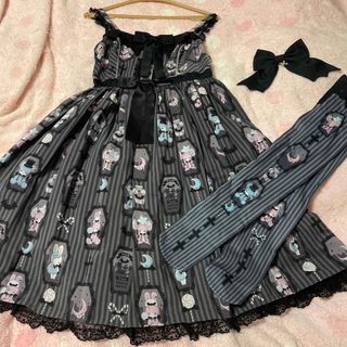 Angelic Pretty 渋谷店限定Campusスカート グレー