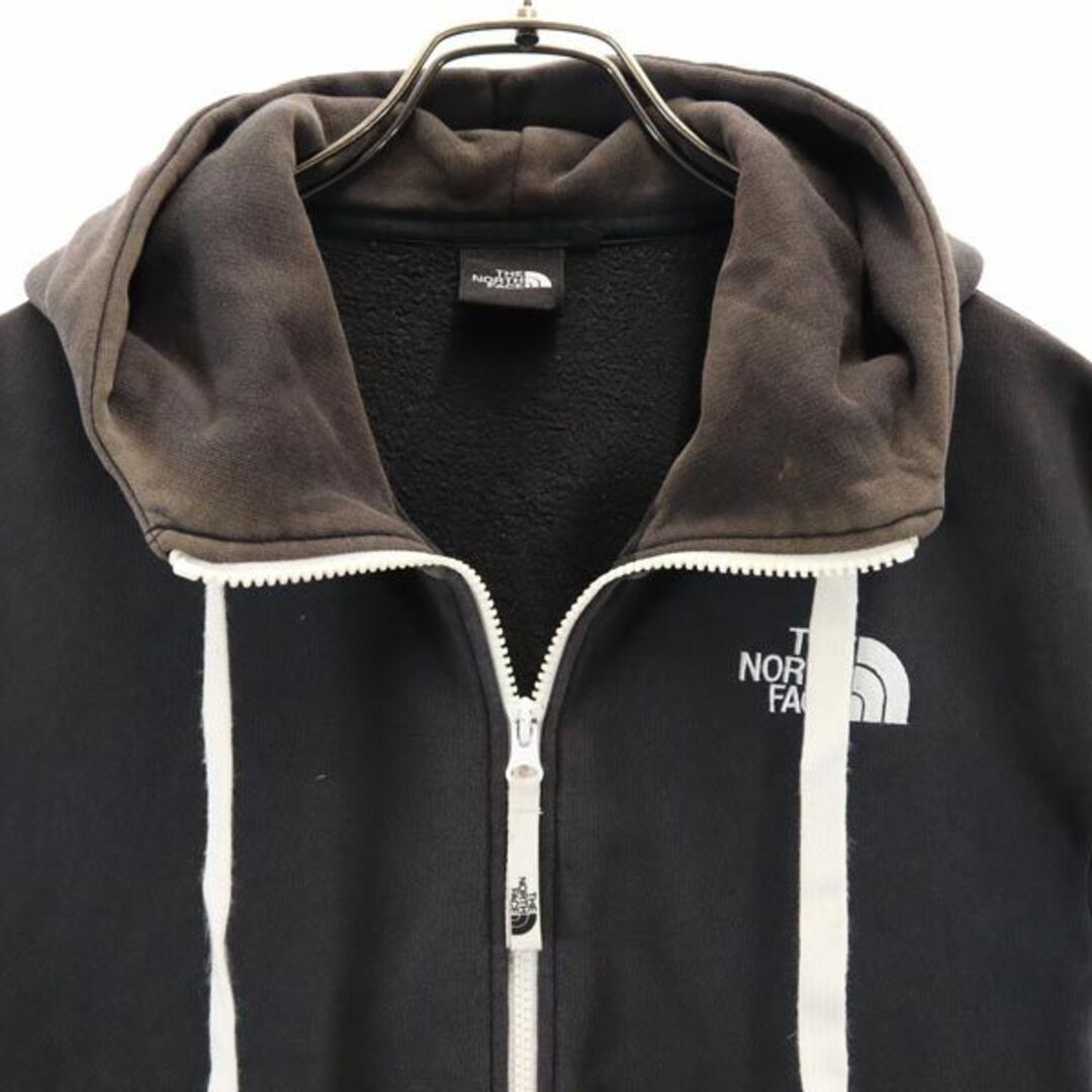 ノースフェイス NT11530 アウトドア ジップパーカー M 黒系 THE NORTH FACE ロゴ刺繍 裏起毛 メンズ 【中古】 【230919】