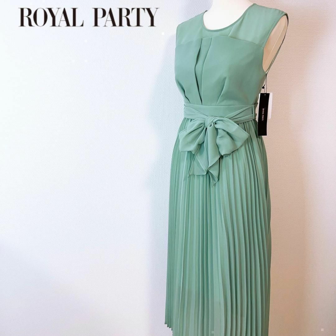 未使用 ROYALPARTY プリーツ パーティードレス ワンピース