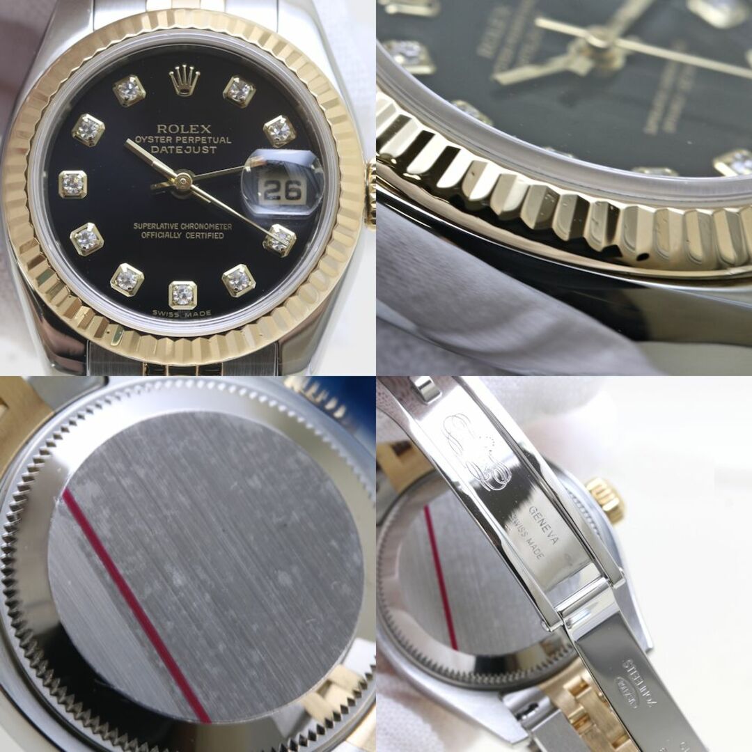 ROLEX ロレックス デイトジャスト 10Pダイヤモンド 179173G【磨き済】F番 K18YG イエローゴールド xステンレススチール レディース /39148【腕時計】 5