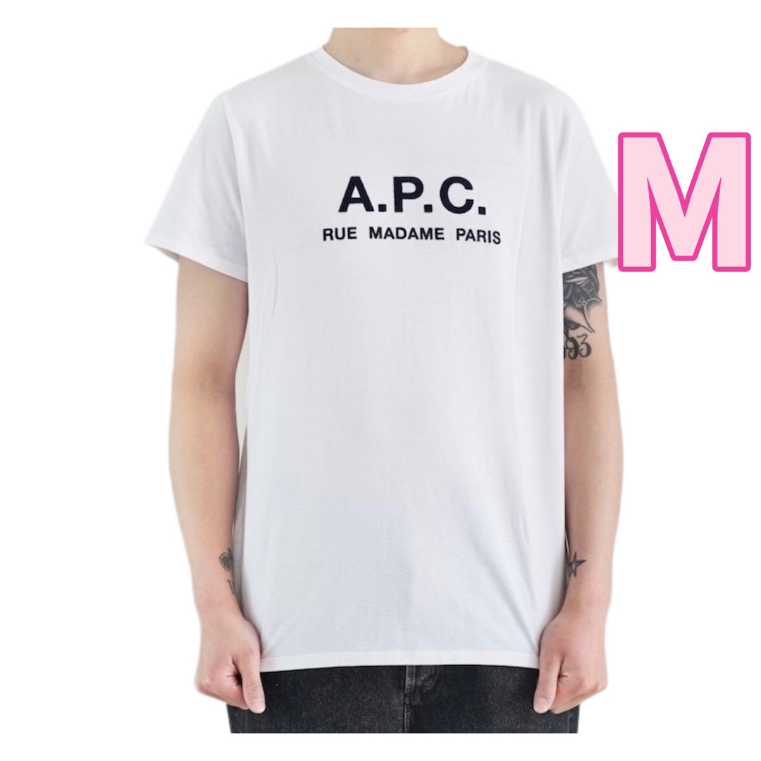 A.P.C - A.P.C. アーペーセー 白 Mサイズ 刺繍 Bigロゴ Tシャツの通販 ...
