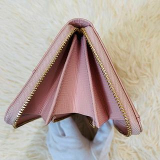 未使用級＊agnes b. 長財布 ロゴ金具 ジップ 大容量 レザー グリーン