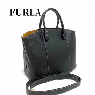 フルラ(Furla)のフルラ 2way ハンドバッグ ショルダーバッグ ブラック レザー ミアステラL(ハンドバッグ)