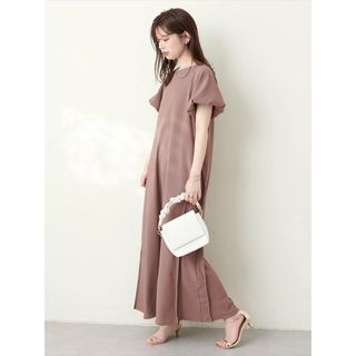 ナチュラルクチュール(natural couture)のnatural couture 2WAYリップルワンピース(ロングワンピース/マキシワンピース)