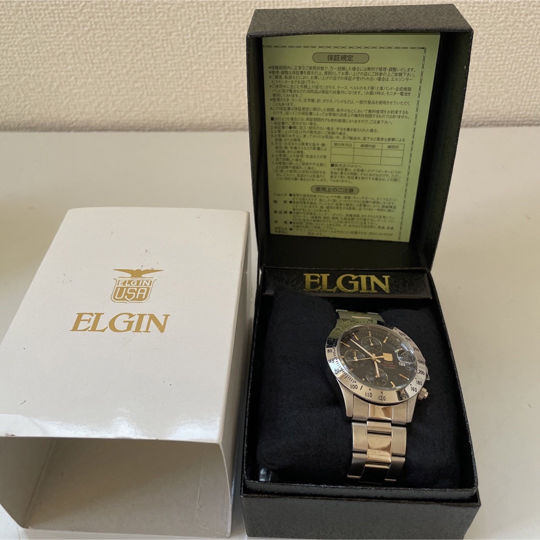 ELGIN 腕時計　クロノグラフアナログ